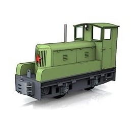 Model lokomotivy BNE50 (Gebuska) v měřítku 1:120 (TT)