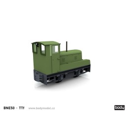 Model lokomotivy BNE50 (Gebuska) v měřítku 1:120 (TT)