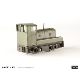 Model lokomotivy BNE50 (Gebuska) v měřítku 1:120 (TT)
