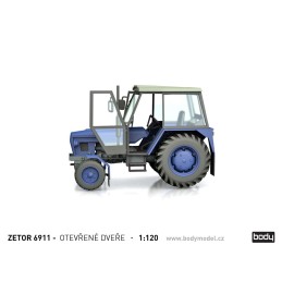 Stavebnice Zetrou 6911 / 6945 s otevřenými dveřmi v měřítku 1:120 (TT)