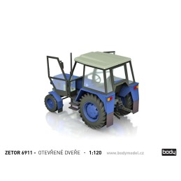 Stavebnice Zetrou 6911 / 6945 s otevřenými dveřmi v měřítku 1:120 (TT)