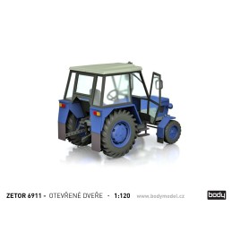 Stavebnice Zetrou 6911 / 6945 s otevřenými dveřmi v měřítku 1:120 (TT)