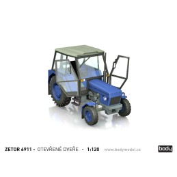 Stavebnice Zetrou 6911 / 6945 s otevřenými dveřmi v měřítku 1:120 (TT)