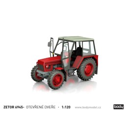 Stavebnice Zetrou 6911 / 6945 s otevřenými dveřmi v měřítku 1:120 (TT)