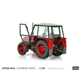 Stavebnice Zetrou 6911 / 6945 s otevřenými dveřmi v měřítku 1:120 (TT)