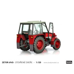 Stavebnice Zetrou 6911 / 6945 s otevřenými dveřmi v měřítku 1:120 (TT)
