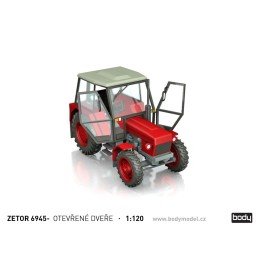 Stavebnice Zetrou 6911 / 6945 s otevřenými dveřmi v měřítku 1:120 (TT)