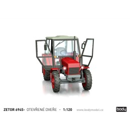 Stavebnice Zetrou 6911 / 6945 s otevřenými dveřmi v měřítku 1:120 (TT)