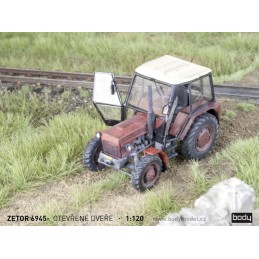 Stavebnice Zetrou 6911 / 6945 s otevřenými dveřmi v měřítku 1:120 (TT)