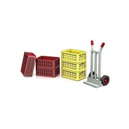 Model Rudlu a přepravek v měřítku 1:120