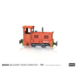 Model lokomotivy BN60H VÁLCOVNY TRUB CHOMUTOV v měřítku 1:120 (TT)
