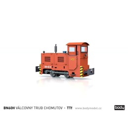 Model lokomotivy BN60H VÁLCOVNY TRUB CHOMUTOV v měřítku 1:120 (TT)