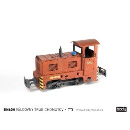 Model lokomotivy BN60H VÁLCOVNY TRUB CHOMUTOV v měřítku 1:120 (TT)
