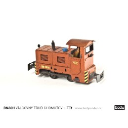 Model lokomotivy BN60H VÁLCOVNY TRUB CHOMUTOV v měřítku 1:120 (TT)