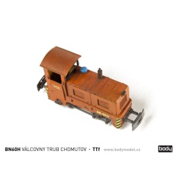 Model lokomotivy BN60H VÁLCOVNY TRUB CHOMUTOV v měřítku 1:120 (TT)