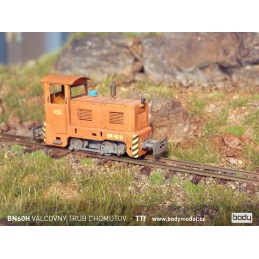 Model lokomotivy BN60H VÁLCOVNY TRUB CHOMUTOV v měřítku 1:120 (TT)