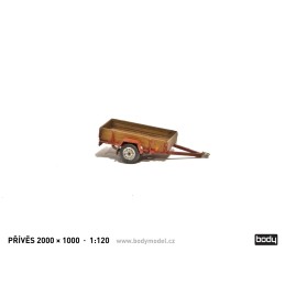 Stavebnice přívěsu 1000x2000 1:120 (TT)