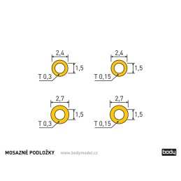 Mosazné podložky