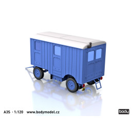 Bausatz für den Wohnwagen A3S im Maßstab 1:120 (TT)