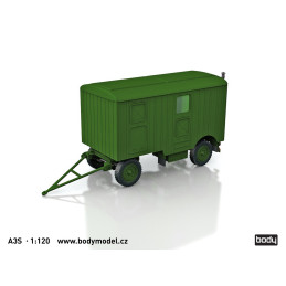 Bausatz für den Wohnwagen A3S im Maßstab 1:120 (TT)