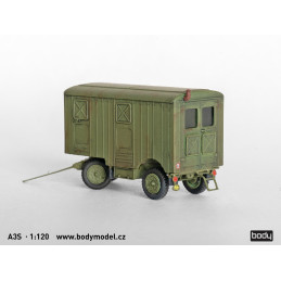 Bausatz für den Wohnwagen A3S im Maßstab 1:120 (TT)