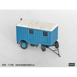 Bausatz für den Wohnwagen A3S im Maßstab 1:120 (TT)